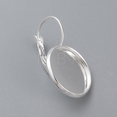 304 Stainless Steel Leverback Earring Settings STAS-F191-03S-18mm-1