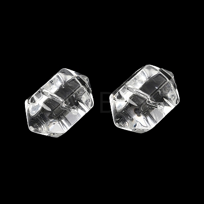 Dyed & Heated Transparent Glass Beads GLAA-F132-01I-1