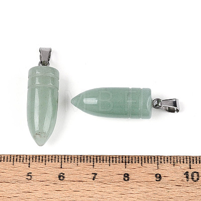 Natural Green Aventurine Pendants G-N349-16P-04-1