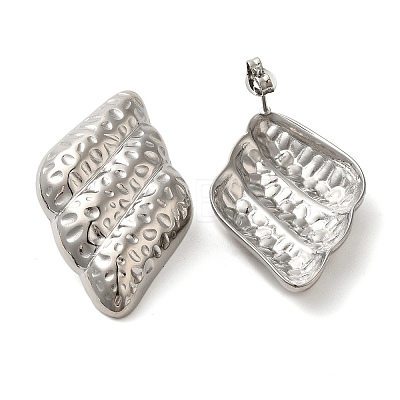 304 Stainless Steel Stud Earrings for Women EJEW-U019-01P-02-1