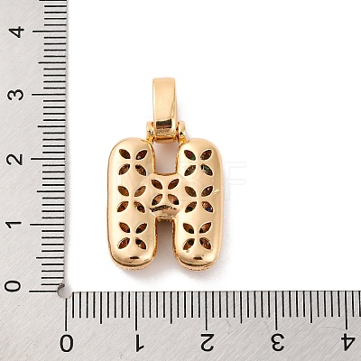 Brass Micro Pave Cubic Zirconia Pendants KK-C076-29H-G02-1