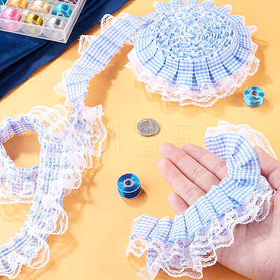 12.5 Yards Polyester Pleated Ribbon OCOR-TA0003-84D-1