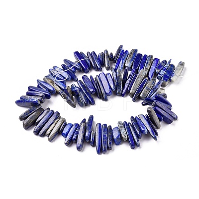 Natural Lapis Lazuli Chip Beads Strands X-G416-A13-1