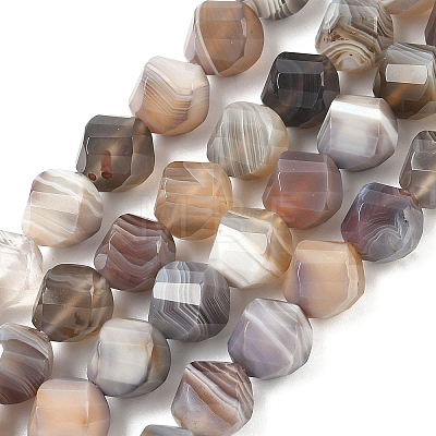 Natural Botswana Agate Beads Strands G-C267-B09-1