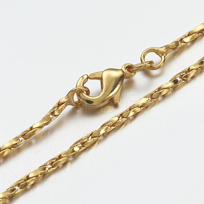 Brass Chain Necklaces MAK-F013-01G-1