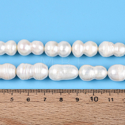 Natural Baroque Keshi Pearl Beads Strands PEAR-S020-O03-1