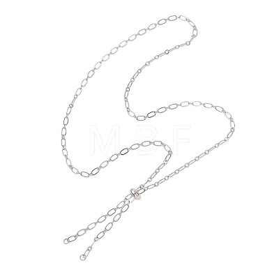 Brass Figaro Chain Slider Necklaces Making AJEW-JB01490-02-1