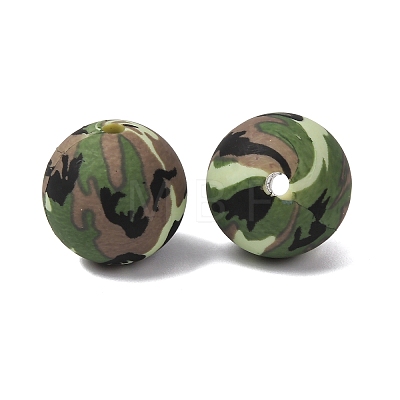 Food Grade Eco-Friendly Printed Silicone Beads SIL-A013-01A-09-1