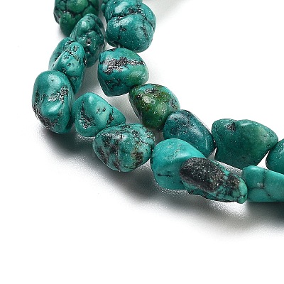 Natural HuBei Turquoise Beads Strands G-B089-B01-03-1