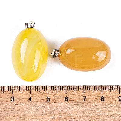 Natural Agate Dyed Pendants G-Q172-07P-03-1