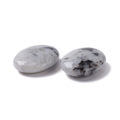 Natural Labradorite Oval Palm Stone G-K416-03E-1