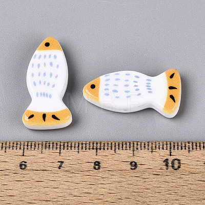 Printed Opaque Resin Beads RESI-N043-22E-1