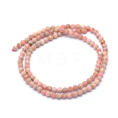 Natural Rhodochrosite Beads Strands G-E411-11C-3mm-1