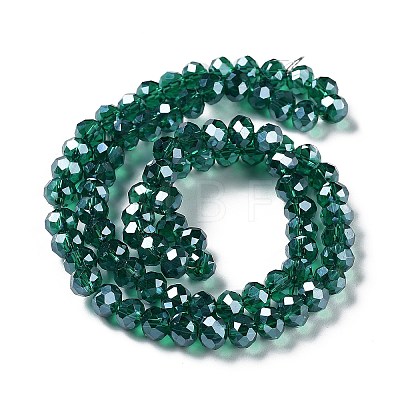Electroplate Glass Beads Strands EGLA-A034-T6mm-C03-1