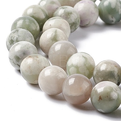 Natural Peace Jade Beads Strands X-G-G905-07-6MM-1