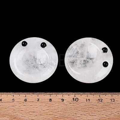 Natural Quartz Crystal Thumb Worry Stone G-Q602-12F-1