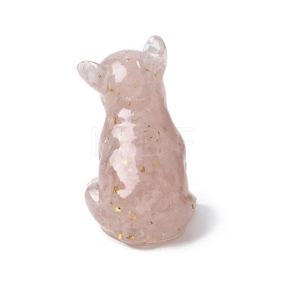 Resin Dog Display Decoration DJEW-P021-C02-1