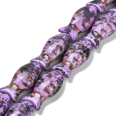 Synthetic Turquoise Beads Strands TURQ-F019-01A-1