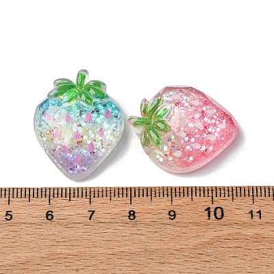 Luminous Transparent Resin Cabochons CRES-V001-02-1