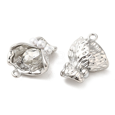 Rack Plating Alloy Rhinestone Pendants PALLOY-P303-09P-1