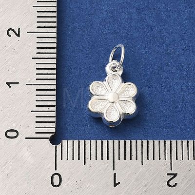 925 Sterling Silver Flower Charms STER-K180-05S-1