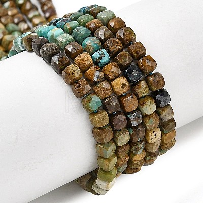Natural Turquoise Beads Strands G-G294-B01-4x4mm-1
