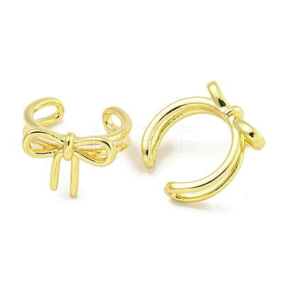 Brass Cuff Earrings for Women EJEW-C104-039G-1