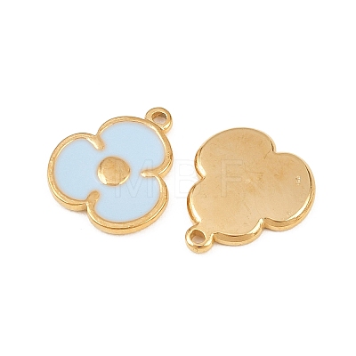 304 Stainless Steel Enamel Pendants STAS-A135-15A-G-1