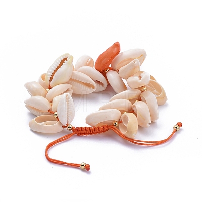 Adjustable Nylon Thread Cord Braided Bead Bracelets BJEW-JB05117-02-1