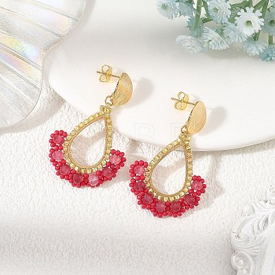 201 Stainless Steel Stud Earrings EJEW-MZ00809-1