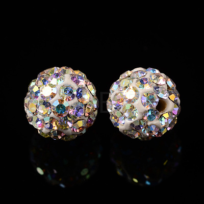 Czech Glass Rhinestones Beads LS-RB-E482-6mm-101-1