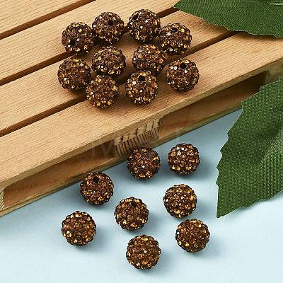 Pave Disco Ball Beads RB-H258-10MM-220-1