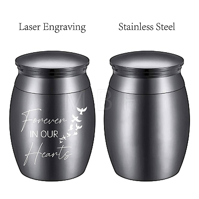 Stainless Steel Cremation Urn AJEW-CN0001-89A-1
