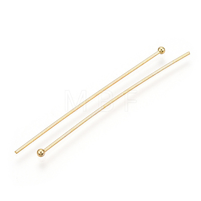 Brass Ball Head Pins KK-G331-10-0.8x50-1