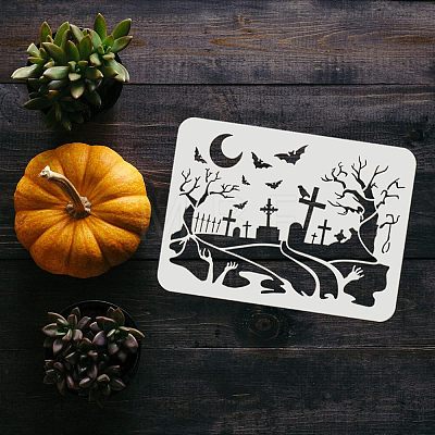 Plastic Reusable Drawing Painting Stencils Templates DIY-WH0202-327-1