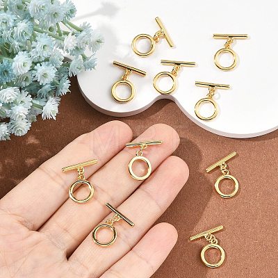 SHEGRACE Brass Toggle Clasps XGR0123G-157G-1
