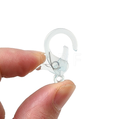 Transparent Plastic Lobster CLaw Clasps LS-KY-H005-A02-1