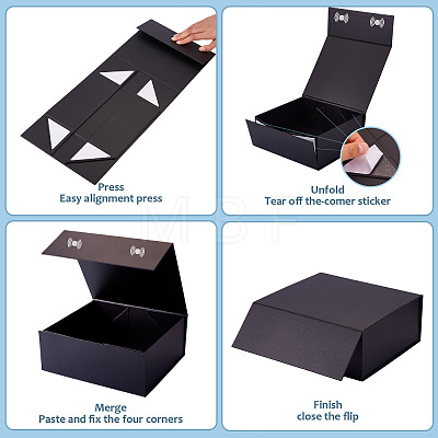 Foldable Rectangle Paper Storage Gift Cases CON-TAC0019-001C-1
