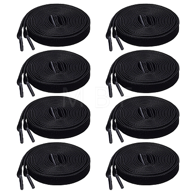 8 Pairs Single Side Velvet Shoelaces AJEW-MA0001-37B-1