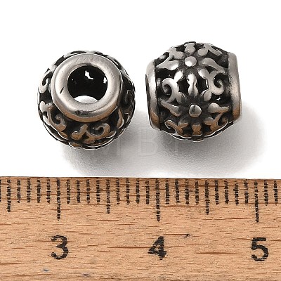 304 Stainless Steel European Beads STAS-D191-05K-AS-1