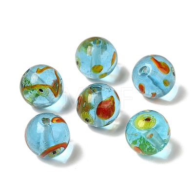 Handmade Transparent Lampwork Beads LAMP-C016-04D-01-1