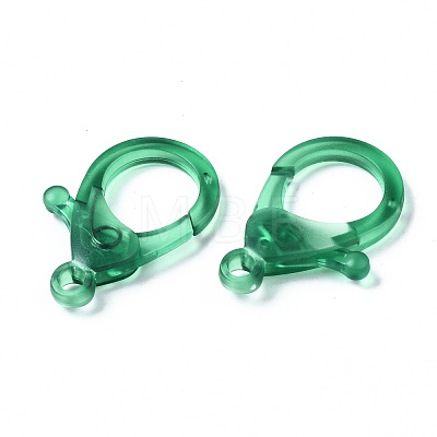 Transparent Acrylic Lobster Claw Clasps TACR-T023-01C-1