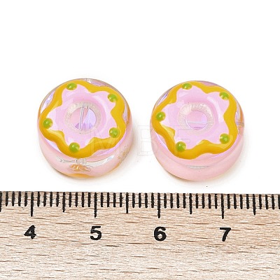 UV Plating Handmade Lampwork Beads LAMP-R004-03A-1