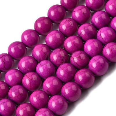 Synthetic Turquoise Beads Strands TURQ-G106-8mm-02O-1