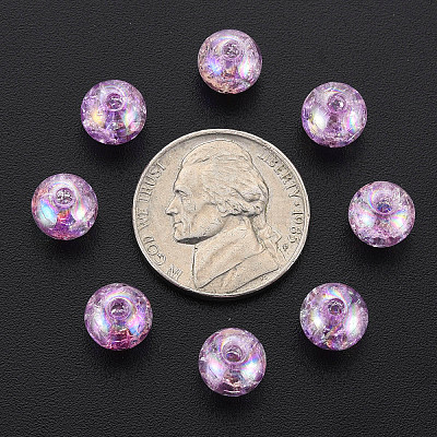 Transparent Crackle Acrylic Beads LS-MACR-S373-66-L01-1