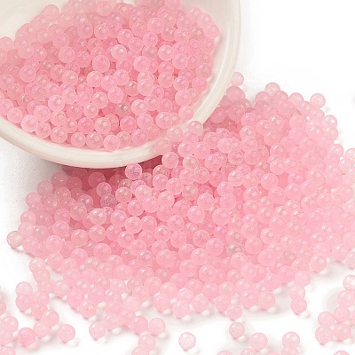 Luminous Transparent Glass Seed Round Beads GLAA-F124-D06-B-1