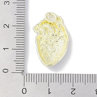 Rack Plating Alloy Enamel Pendants PALLOY-F018-31G-01-1