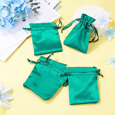 10Pcs Brocade Good Luck Fortune Drawstring Gift Blessing Bags PAAG-TADJ0001-01D-1