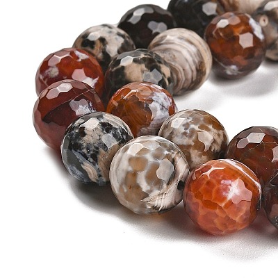 Natural Fire Crackle Agate Beads Strands G-L595-A02-01F-1