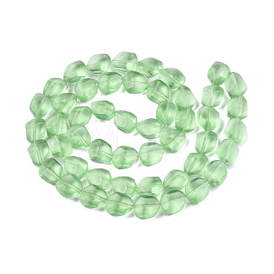 Frosted Glass Beads Strands GLAA-T023-30H-1